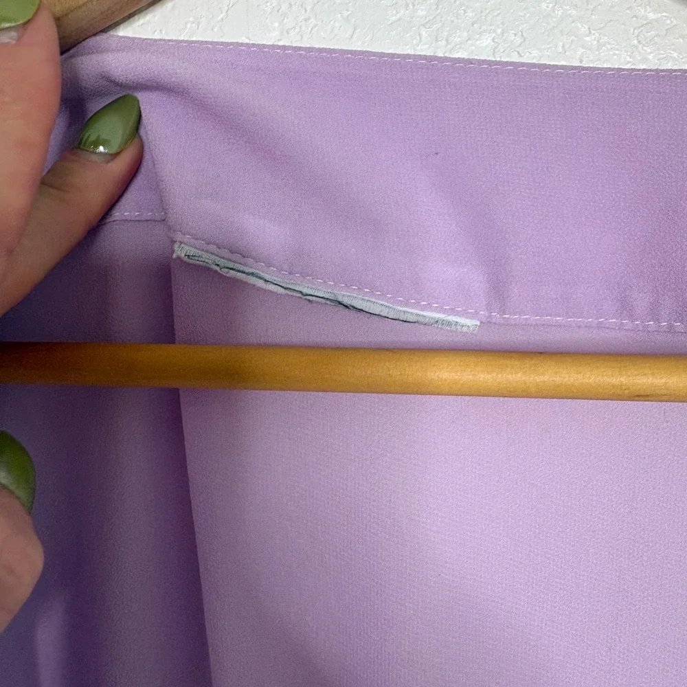Green Purple Colorblock Kimono Duster Maxi Robe Open Front Elastic Waist